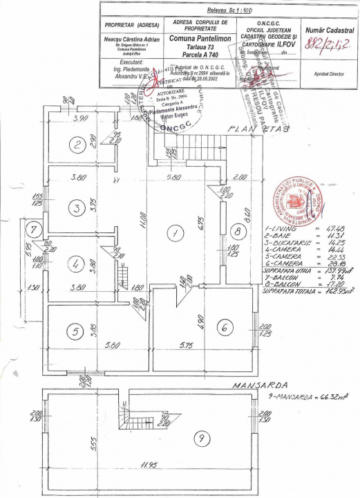 PANTELIMON, APARTAMENT-VILA 1E+M 230 MP, CURTE 516 MP!