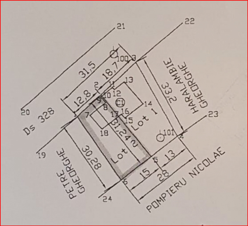 MOARA VLASIEI, CASA DEMOLABILA, LOT 425 MP!