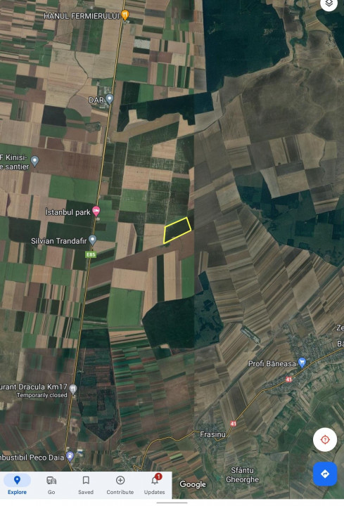 SUPER OCAZIE SE VINDE TEREN ARABIL INTRAVILAN 28 HA IN ZONA BANEASA GIURGIU