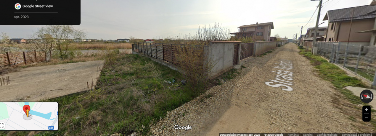 Teren intravilan 609 mp Vidra, deschidere 24 m, ideal pentru construcție