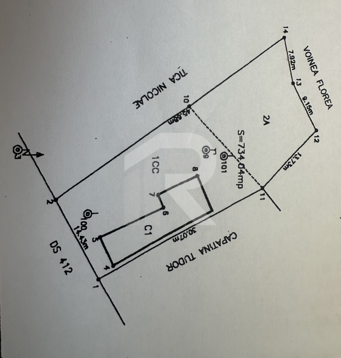 BERCENI, LOT 734 MP, CASA DEMOLABILA!