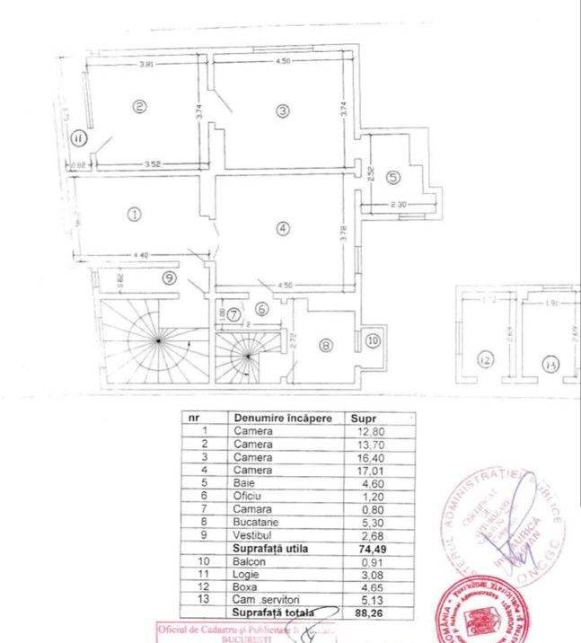 OCAZIE SE VINDE APARTAMENT 4 CAMERE  SPATIOS 88MP ZONA ULTRACENTRAL UNIRII