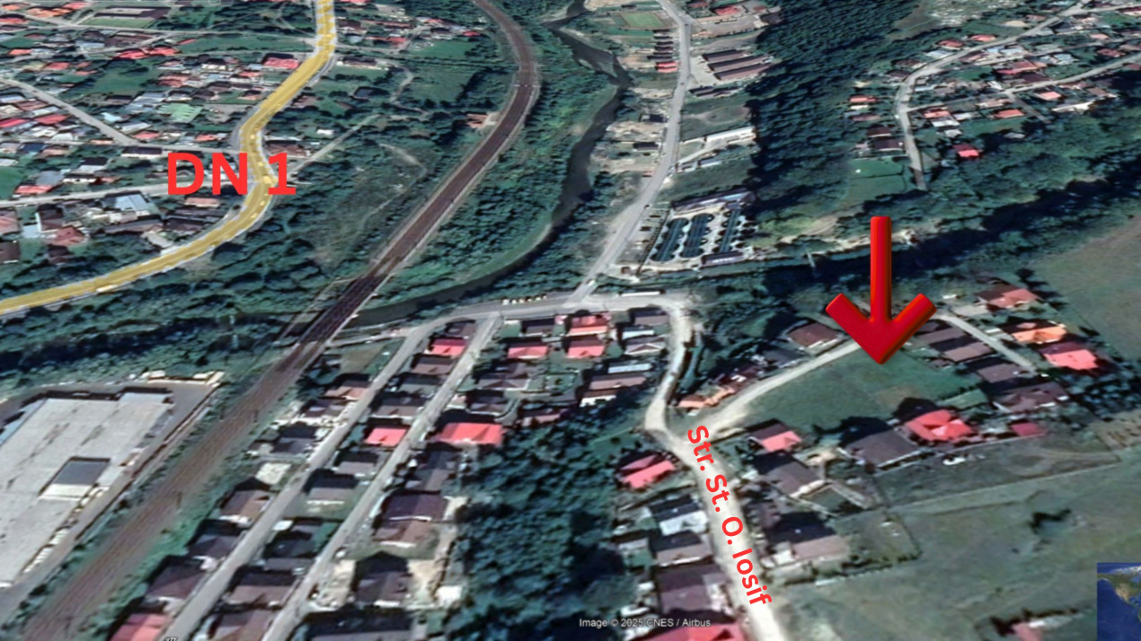 Teren 1407 mp Poiana Tapului. Vedere Bucegi .Tripla Deschidere