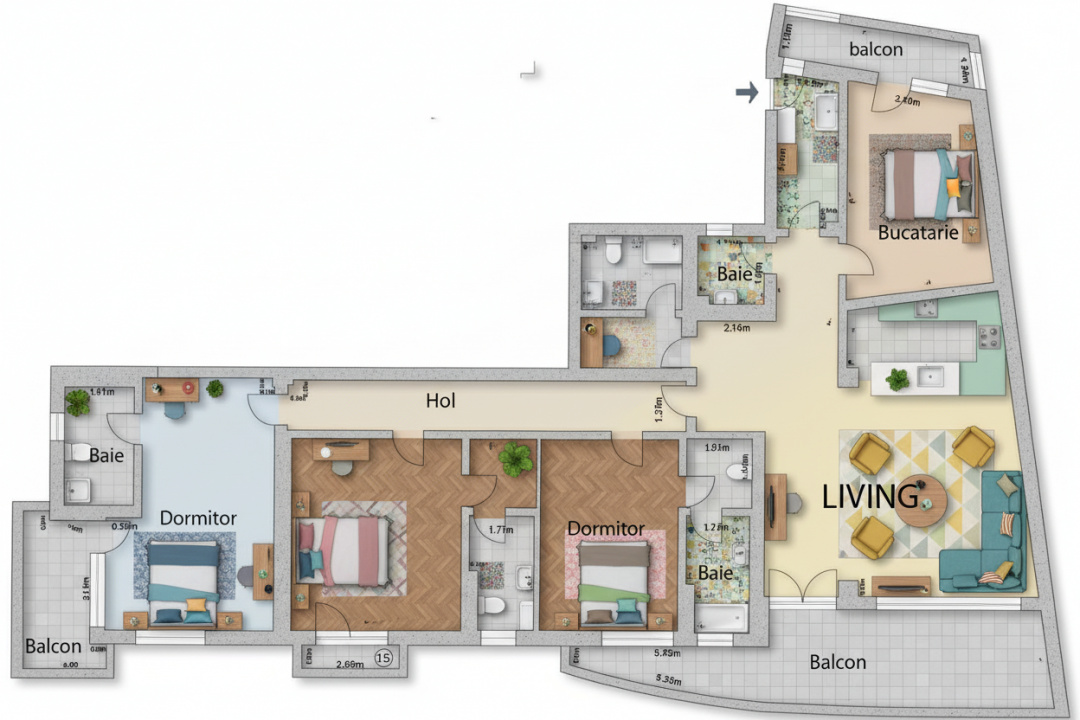  Șoseaua Nordului:  Herastrau  apartament 3600 euro + tva cu parcare subterană 