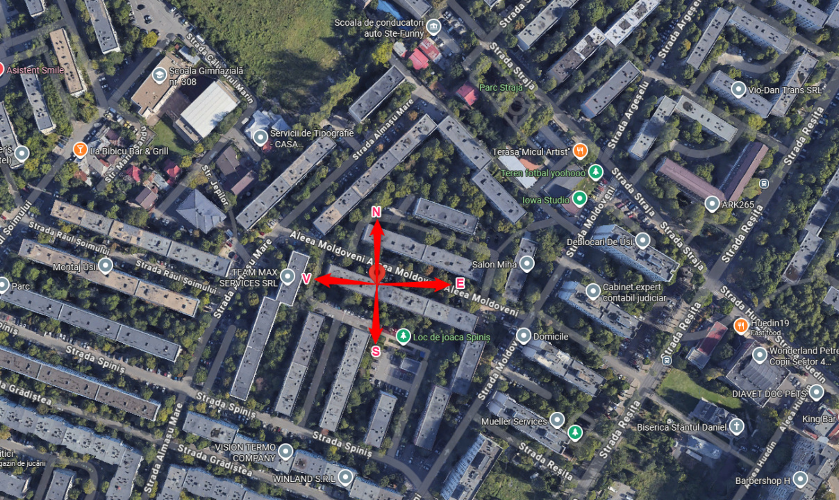 3 cam | Decomandat | Mobilat si Utilat | STB la 3 min | Etaj 4