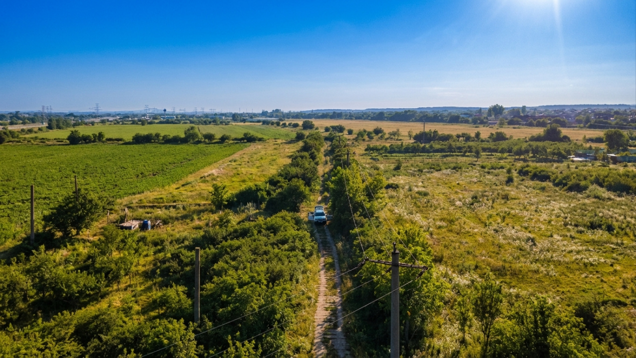 Teren Bragadiru langa A0 - PUZ aprobat, vizibilitate autostrada