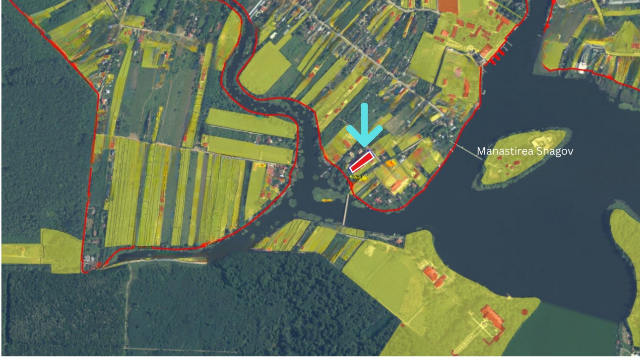 Teren cu deschidere la Lac Snagov. 