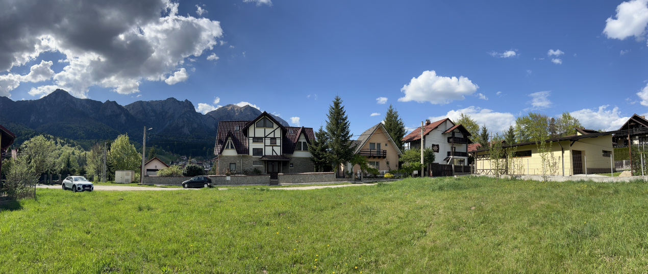 Teren 1407 mp Poiana Tapului. Vedere Bucegi .Tripla Deschidere