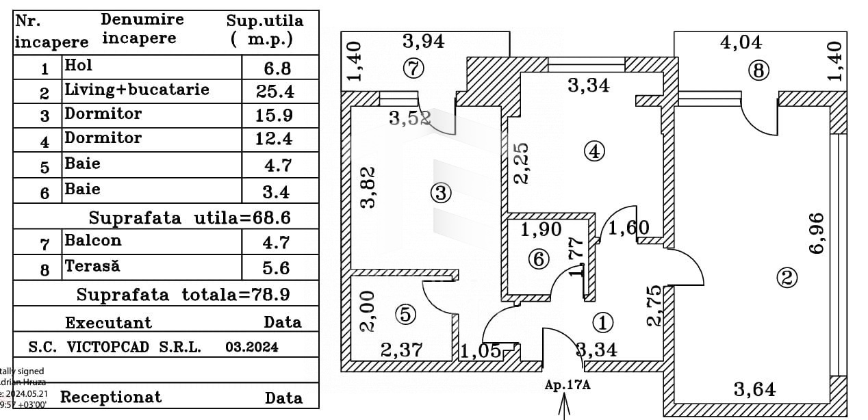Apartament 3 camere Titan Nicolae Grigorescu Bloc FINALIZAT 2023 